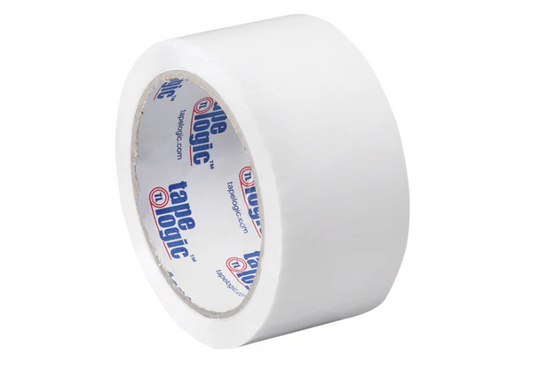 Colored Carton Sealing Tape  2" x 55 Yard White (2.2 mil) 36/Case