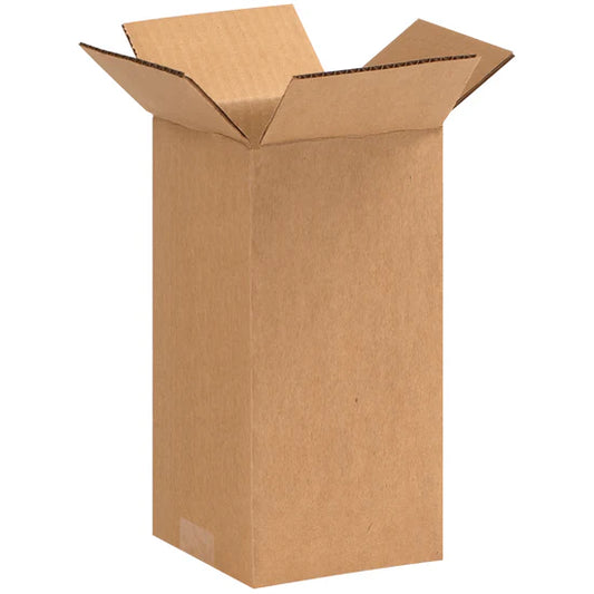 5 x 5 x 10 Corrugated Boxes 1,200 per pallet