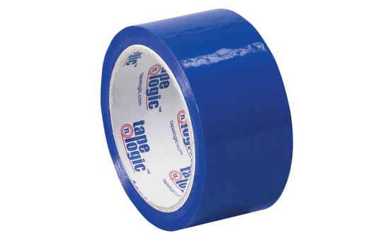 Colored Carton Sealing Tape 2" x 55 Yard Blue (2.2 mil) Carton Sealing Tape 36/Case