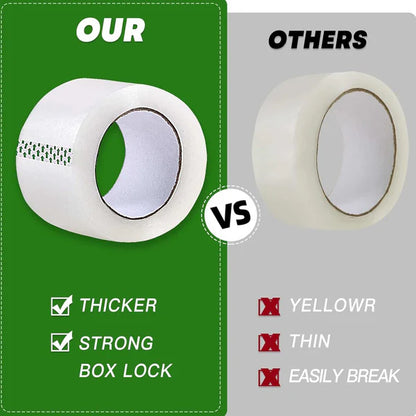 Carton Sealing Tape, 75/ case per pallet 2" x 110 yd, Acrylic, 2.0 Mil, Clear, 36 Rolls per Case （Sold by the Pallet）