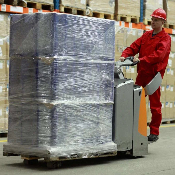 20"63 gauge Stretch Wrap, Clear, 5,000' per roll(1 pallet 50/cases sold by pallet Price per case: $42.88)