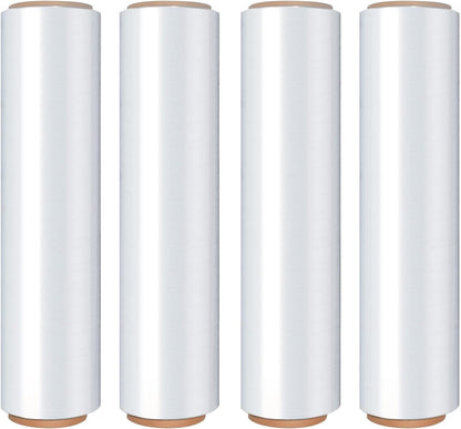18" 80 gauge Stretch Wrap, Clear, 1,000' per Roll, 4 rolls per case (1 pallet 90/cases sold by pallet Price per case: $32.88)