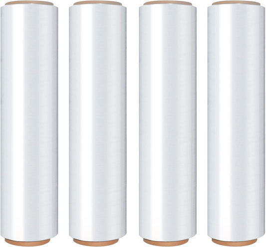 18" 80 gauge Stretch Wrap, Clear, 1,000' per Roll, 4 rolls per case (1 pallet 90/cases sold by pallet Price per case: $32.88)