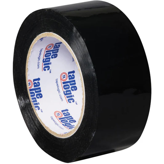 Colored Carton Sealing Tape 2" x 55 Yard Black (2.2 mil)  36/Case
